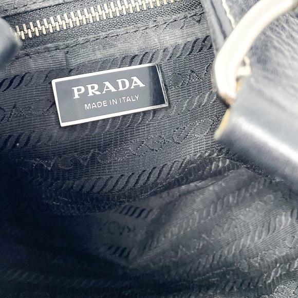 Vintage Prada Leather Moon Bag Black - Picture 12 of 14